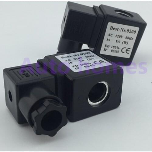 Full copper coil D1301X Solenoid valve coil high quality solenoid valve 15VA/12W 24VDC 12V DC 220V AC 110V AC