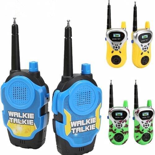 A Pair 50M Walkie Talkies Mini Portable Handheld Two-Way Radio Toy For Kids Children Outdoor Interphone Toy With Original Box