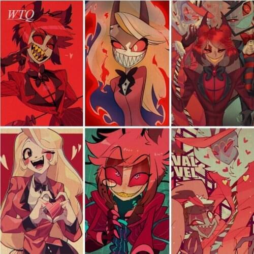 Japan Anime H Hotel Retro Poster Anime Posters Wall Poster Home Decoration Wall Art Canvas Painting Photos for Childrens Room