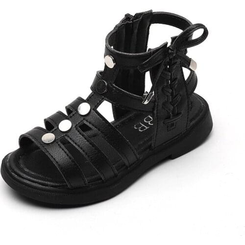 Fashion New Gladiator Big Kids 2020 Girl Sandal Princess Bow Girl Shoes Summer Sandals For Children 3 4 5 6 7 8 9 10 11 12 Years