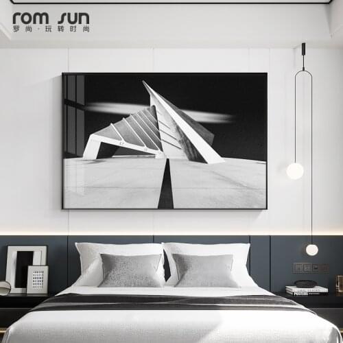 Modern Industrial art Canvas Painting black posters and print architecture wall art Pictures for Living Room Bedroom home decor