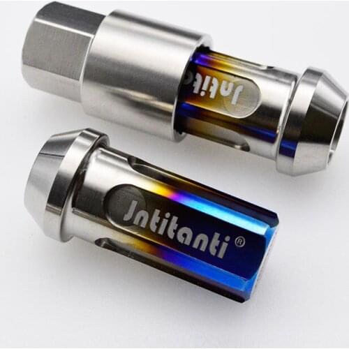 High quality open end anti-theft Gr.5 titanium lug nut length 45mm
