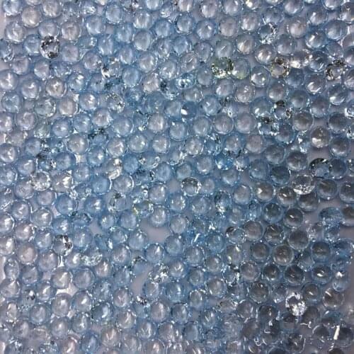 10PIECES loose beads SKY BLUE TOPAZ 4/5/6MM nature AA FLAT OVAL FACETED FPPJ wholesale nature for DIY earrings