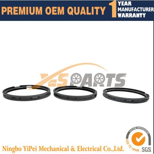 3 set Piston Ring STD for KUBOTA D1005