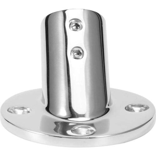 45 Degree Round Tube Base Hand Rail Railing Fitting 316 Stainless Steel Marine Boat Hardwares steering for boat
