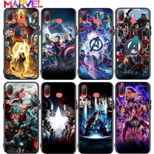 Marvel Avengers hero for Samsung Galaxy A9 A8 Star A750 A7 A6 A5 A3 Plus 2018 2017 2016 Black Phone Case Soft Cover