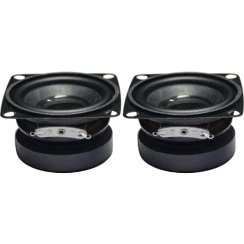 2 Inch 52mm Full Range Speaker Unit 4Ohm 5W Deep Bass Mini Speaker Rubber Edge Long Stroke Loudspeaker Home Theater DIY 2PCS