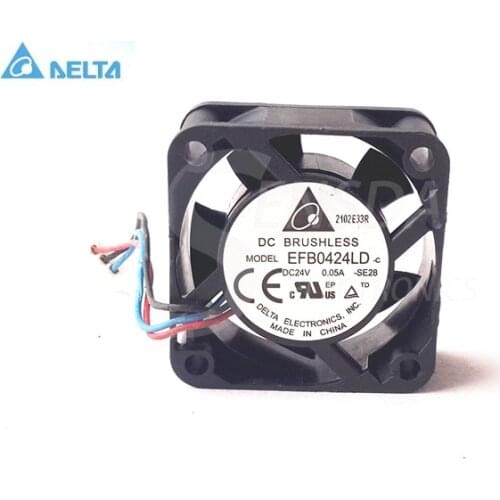 For delta EFB0424LD DC 24V 0.05A Server Square Fan 3-wire 40x40x20mm 40mm cooling fans