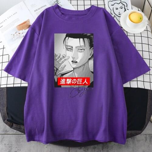 Eren Attack On Titan Anime T Shirts For Girls 2021 Summer Soft Casual T-Shirt Korean Style New Tees Ins Fashion Womens Tshirts