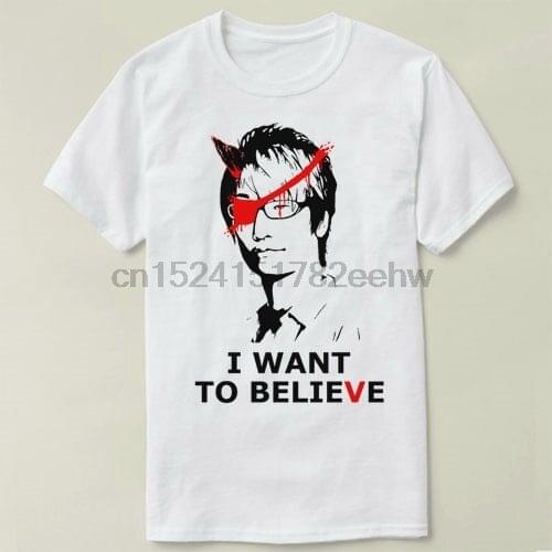 Hideo Kojima MGS Metal Gear Solid T-shirts Men Cotton Short Sleeve O-neck Tshirts Fashion Summer Style Fitness T shirts cmt