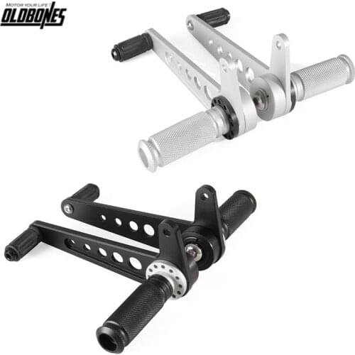 Cafe Racer Alumninum Rear Foot Pegs Footrest Pegs Bobber Motorcycle Accessories For Honda CB 125 450 500 550 650 750