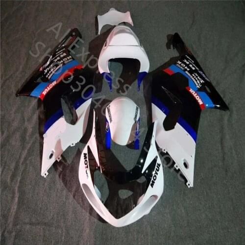 Fairing kits for SUZUKI GSXR600 GSXR750 2001 2002 2003 white black blue red motorcycle fairing kit GSXR 600 750 01-03