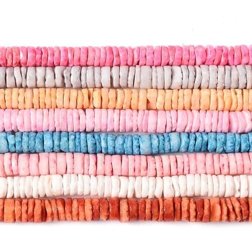 5mm Natural Shell Beads Round Loose Spacer Beads for Jewelry Making DIY Charm Bracelet Handmade Accessories 308-360pcs/Strand