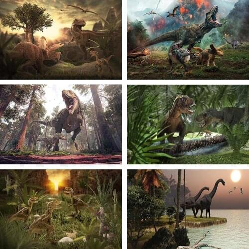 Mehofond Dinosaur World Jungle Forest Birthday Party Wallpaper Baby Boy Photography Backgrounds Backdrop Photo Studio Photocall