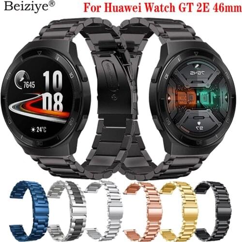 Metal Stainless Steel Strap For Huawei Watch GT 2E 46mm 22mm Watch band for Huawei Watch gt 2e 46mm Replacement Wrist Bracelet
