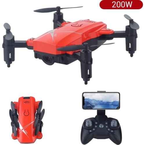 Mini Drone With Camera Aerial Foldable Four-axis Aircraft Remote Control Aircraft Toy Model RC Quadcopter Micro Pocket Drone