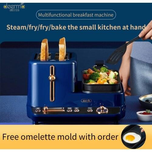 NEW Deerma Bread Maker Small Home Toaster Multifunctional Heating Automatic Toast Breakfast Machine DEM-ZC10
