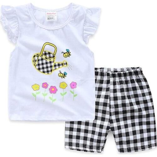 New Boys Girls Pijamas Suits Enfant Sleepwear Childrens Pyjamas Clothing Sets Kids Pajamas 2-7 Years Summer Cartoon Nightwear