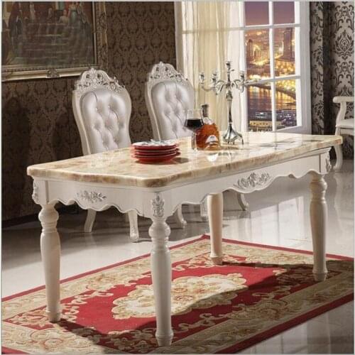 Modern Style Italian Dining Table, 100% Solid Wood Italy Style Luxury round Dining Table set o1103