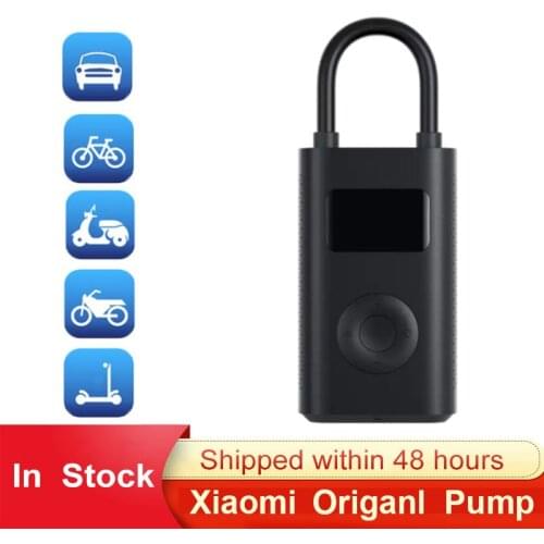 Original Xiaomi Mijia Pump Tire Pressure Detection Electric Inflator Air Pump Portable Smart Digital For Scooter Bike Car