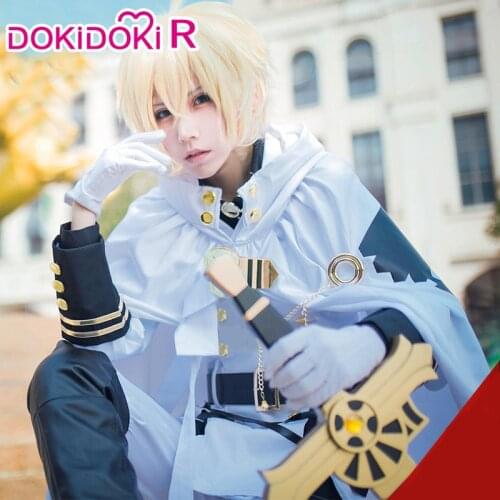 DokiDoki Anime Seraph Of The End Cosplay Owari no Seraph Mikaela Hyakuya Costume Wig Seraph Of The End Cosplay Mikaela Hyakuya