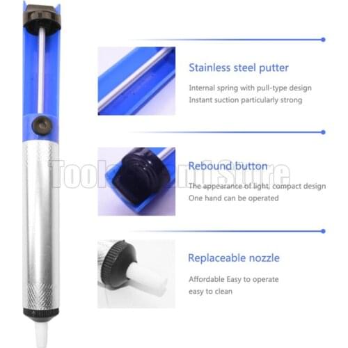 Solder Sucker Desoldering Pump Removal Vacuum Soldering Iron Desolder Suction Tin Pen Hand Tools Welding Tools