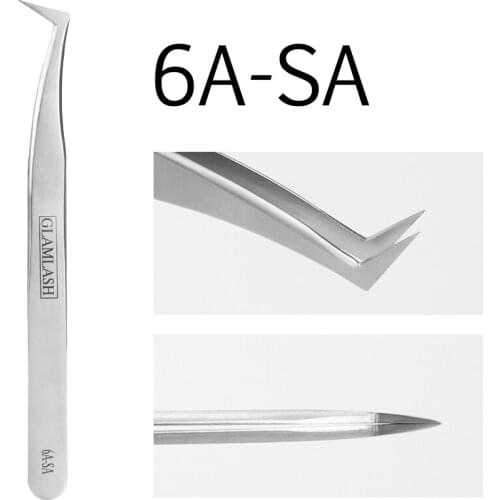Glamlash 6A-SA Eyelash Tweezer 3D/6D Volume Eyelash Extension Best Quality Fan Lash Tweezer