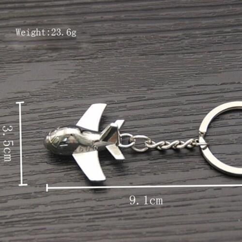 RE 100pcs/Lot Wholesale Plane Key Chain Dropshipping Fighter Airplane Aircraft Keychain Keyring Key Holder Free Shipping