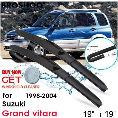 Car Wiper Blade Window Windscreen Windshield Wipers Blades J hook Arm Auto Accessories For Suzuki Grand Vitara19''+19''1998-2004