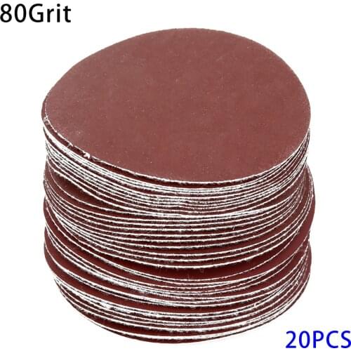 20pcs/Set 3inch(75mm) 40-1000Grit Sander Disc Sanding Polishing Pad Sandpaper R1