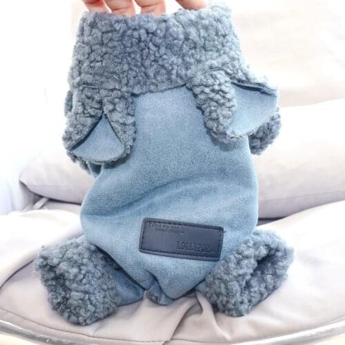 Thicken Pet Clothing Winter Dog Clothes Puppy Small Dog Jumpsuit Coat Jacket Ropa Para Perro Poodle Pomeranian Schnauze Outfit