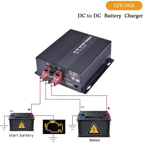 12V/30A DC To DC Charger With Bluetooth Automatic Smart Battery Chargers For RVs, Campers, Ships BS123020 Charger