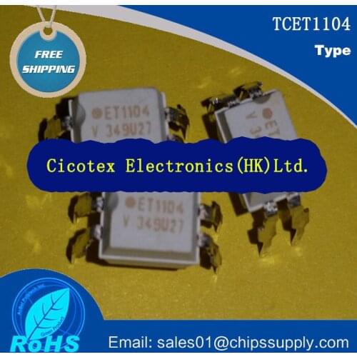 10pcs/lot TCET1104 1104 DIP-4 OPTOISOLATR 5KV TRANSISTOR 4-DIP