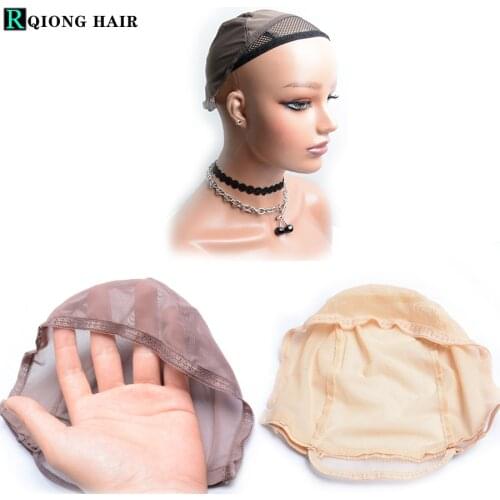 13X4 Lace Frontal Closure Wig Cap For Making Lace Wigs Black Brown Blonde Color Elastic Adjustable Strap Hairnets With Tails