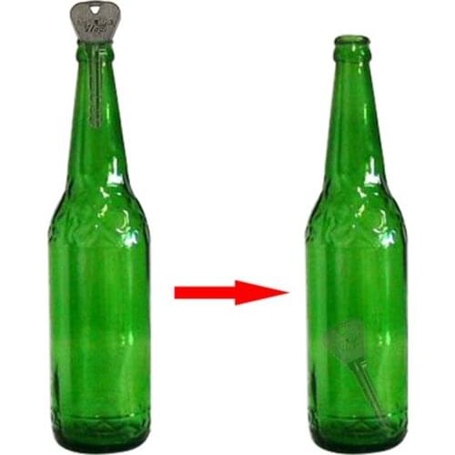 2 Pcs New Magic Trick Toy Folding Key Thru Bottle Or Ring Penetration Magic Crossing Show Props Magic Joke Toy Decompression toy