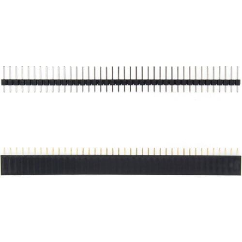 20pcs/lot 40 Pin 2.54mm Female Single Row + 40P male single Row each 10pcs