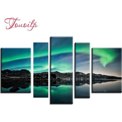 5pcs,Full square&round DIY Beautiful sky 5d Diamond Painting Cross Stitch Diamond Embroidery Patterns rhinestones Diamond Mosaic