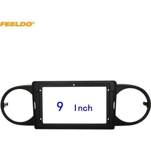 FEELDO Car 2Din Audio Face Plate Fascia Frame For Toyota Rumion 07-19 9" Big Screen Radio Stereo Panel Dash Mount Refitting Kit