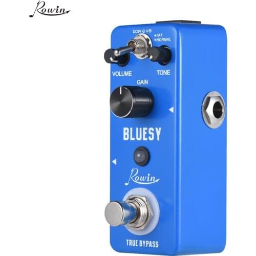 Rowin LEF-321 Bluesy Blues Overdrive Guitar Effect Pedal Aluminum Alloy Shell True Bypass Guitar Parts & Accessories