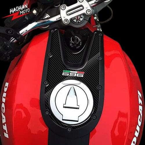 For Ducati Monster 696 2008-2014 Motorcycle Tank Pad Protector 3D Carbon-look
