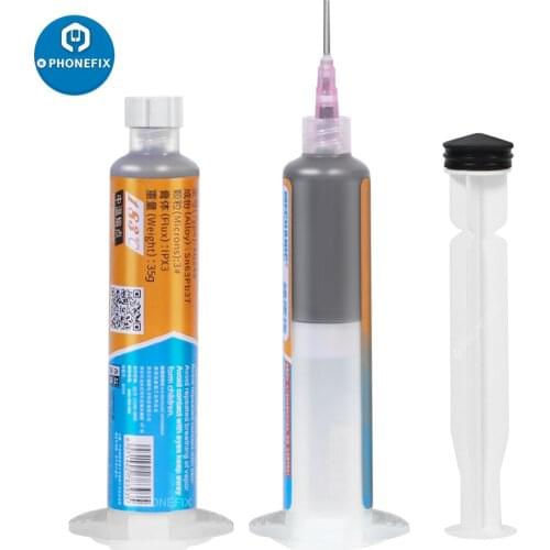 Mechanic Solder Paste Flux XG-Z40 Sn63 25-45um Melting Point 183 for Mobile Phone PCB Logic Board Soldering Paste Syringe