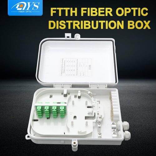 FTTH 16 cores fiber Termination Box 16 port FDB 16 channel Splitter Box outdoor Waterproof ABS Fibra ODN