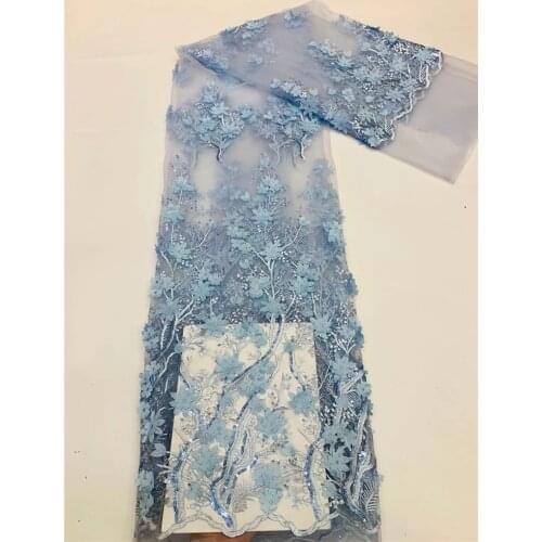 Exquisite 3D small applique embroidery, high-quality French tulle lace, suitable for ladies' cute dress design fabrics