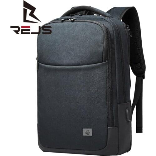 REJS LANGT Multifunction Men Backpack Fit 15.6 Inch Laptop Backpacks Business USB Charge School Teenage Bag Fashion Mochila