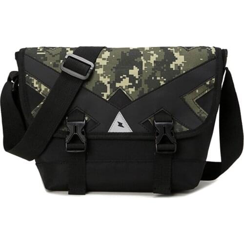 Men Camouflage Light Crossbody Bag Youth Small Oxford Shoulder Messenger Bags Nylon Handbag Bags for Boy Teenagers Casual Flap