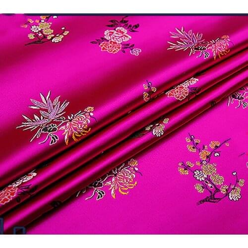 Jacquard Brocade damask Fabric for Women Coat Dress curtain table cloth patchwork upholstery home decoration DIY cloth
