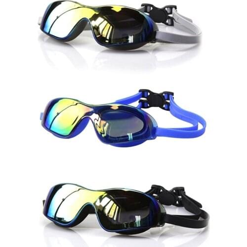 Swimming Goggles High Definition Electroplated Lens Waterproof Dust-proof Anti-fog Anti-UV Glasses Adult Eyewear Women Men l
