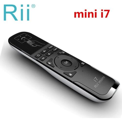 Original Rii mini i7 2.4G Wireless keyboard Fly Air Mouse Gaming Motion Sensing built in 6-Axis Remote Control for Android TVBox