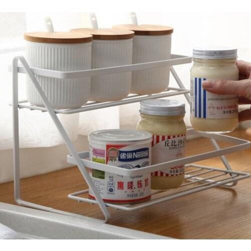 Seasoning Organizer Rack Bathroom Corner Shower Shelf Rack Storage For Spices Standing Shelf Kitchen Organizer Spice Jar Rack