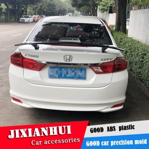 For Honda City Spoiler 2015-2018 City Spoiler TF ABS plastic Material Car Rear Wing Color Rear Spoiler